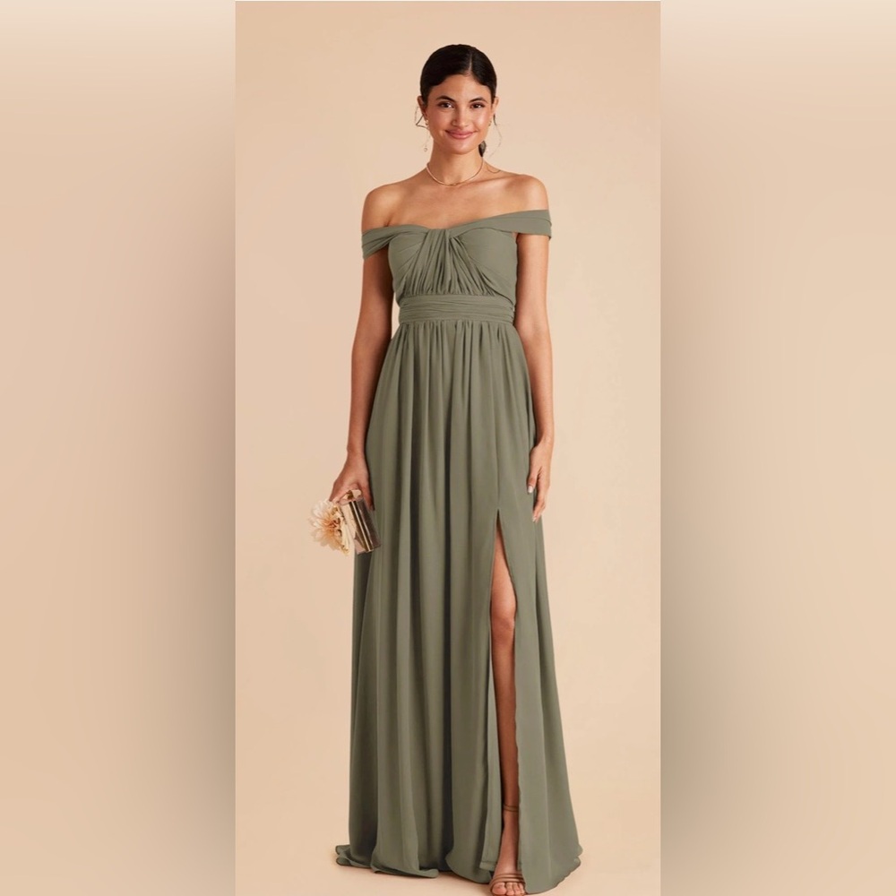 Birdy Grey Grace Bridesmaid Dress in Thyme - Picture 2 of 5